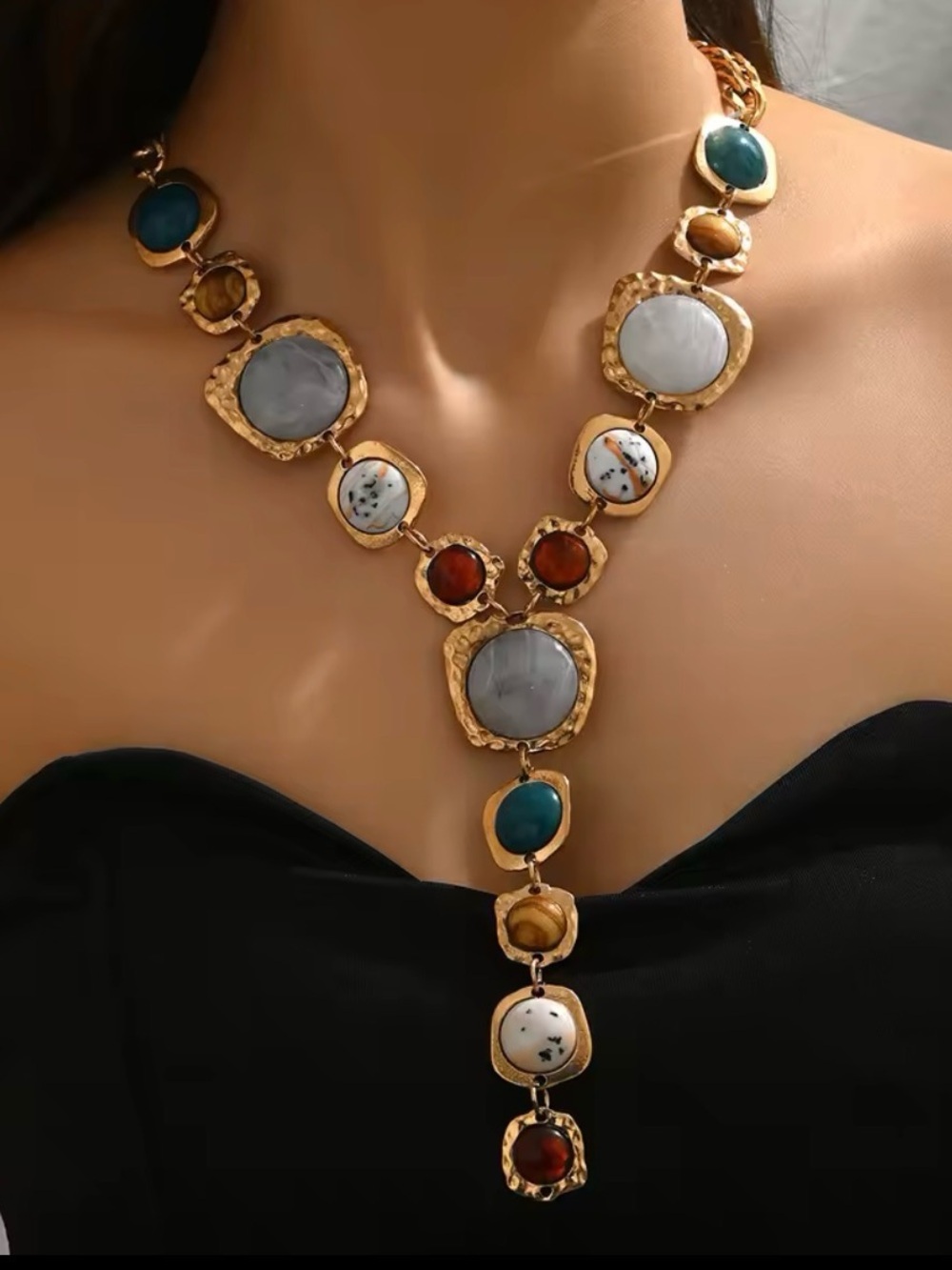 Summer  Multistone Necklace